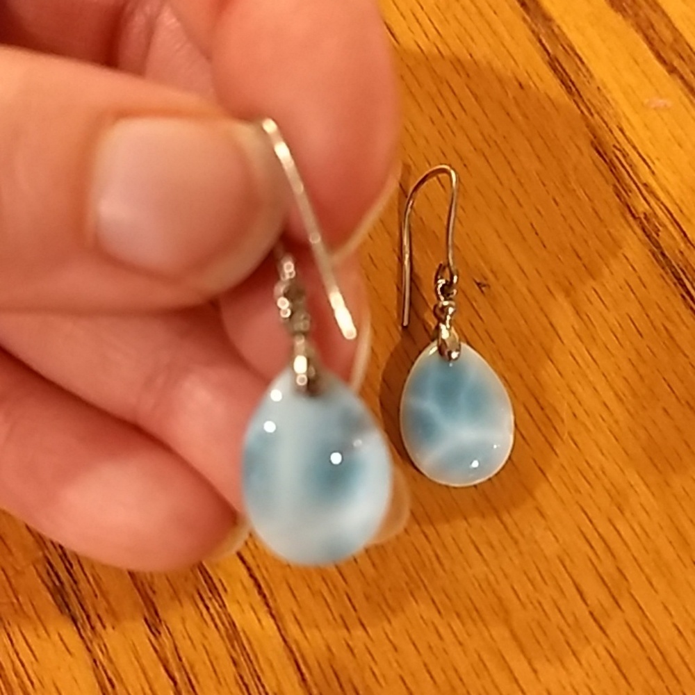 Marahlago Larimar Earrings - Picture 3 of 4